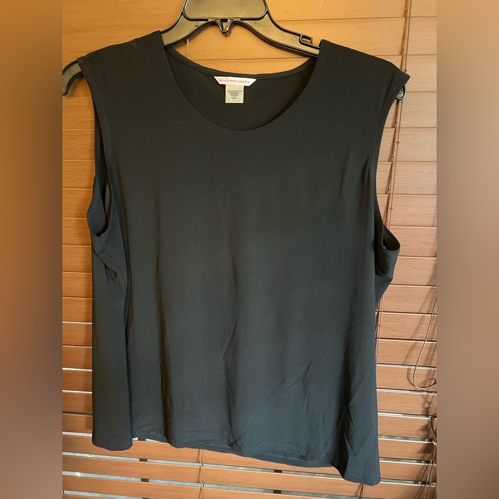 Allison Daley Classic Black Tank Top